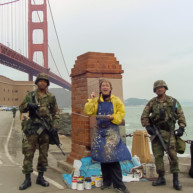 Michelle-Auboiron-Bridges-of-Fame-peinture-live-New-York-San-Francisco-2003--18 thumbnail