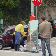 Michelle-Auboiron-Bridges-of-Fame-peinture-live-New-York-San-Francisco-2003--24 thumbnail