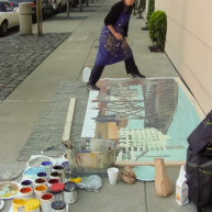 Michelle-Auboiron-Bridges-of-Fame-peinture-live-New-York-San-Francisco-2003--33 thumbnail
