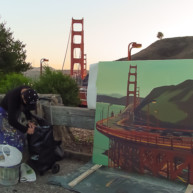 Michelle-Auboiron-Bridges-of-Fame-peinture-live-New-York-San-Francisco-2003--34 thumbnail