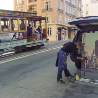 Michelle-Auboiron-Bridges-of-Fame-peinture-live-New-York-San-Francisco-2003--39 thumbnail