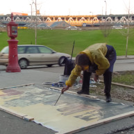 Michelle-Auboiron-Bridges-of-Fame-peinture-live-New-York-San-Francisco-2003--49 thumbnail
