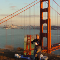 Michelle-Auboiron-Bridges-of-Fame-peinture-live-New-York-San-Francisco-2003--5 thumbnail