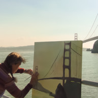 Michelle-Auboiron-Bridges-of-Fame-peinture-live-New-York-San-Francisco-2003--8 thumbnail