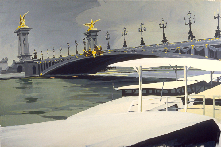Pont Alexandre III - Acrylique sur toile - Peinture de la série "Les Ponts de Paris" de Michelle AUBOIRON