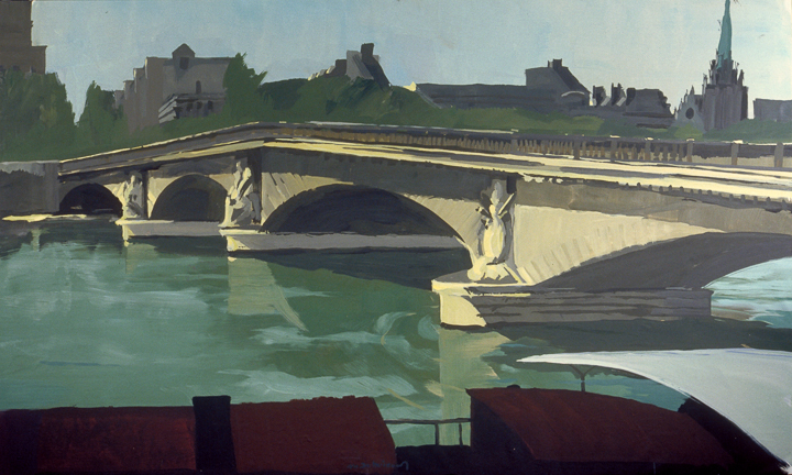 Pont des Invalides - Acrylique sur toile - Peinture de la série "Les Ponts de Paris" de Michelle AUBOIRON