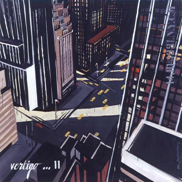 Parker Meridien 11 - Peinture de New York par Michelle AUBOIRON